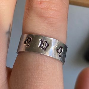 Big three Astrology zodiac signs custom rings